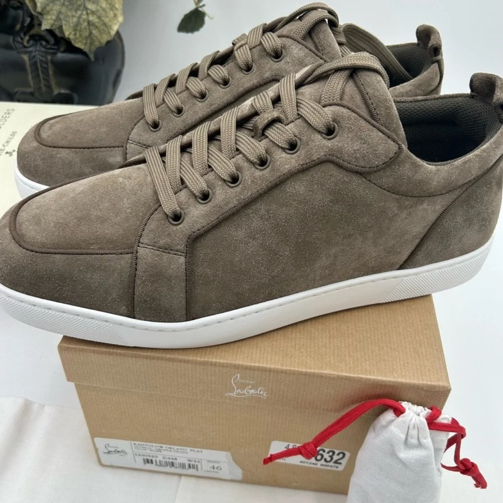 Men’s Christian Louboutin Rantulow Suede Sneakers size 46 made in Italy - Picture 6 of 13
